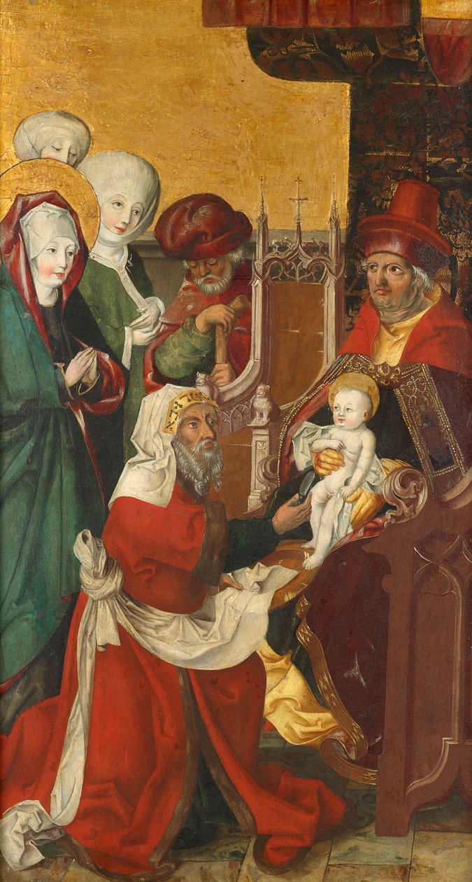 Krisztus körülmetélése (belül); Visitation Mary (külső) alkotó: Südtiroler Maler