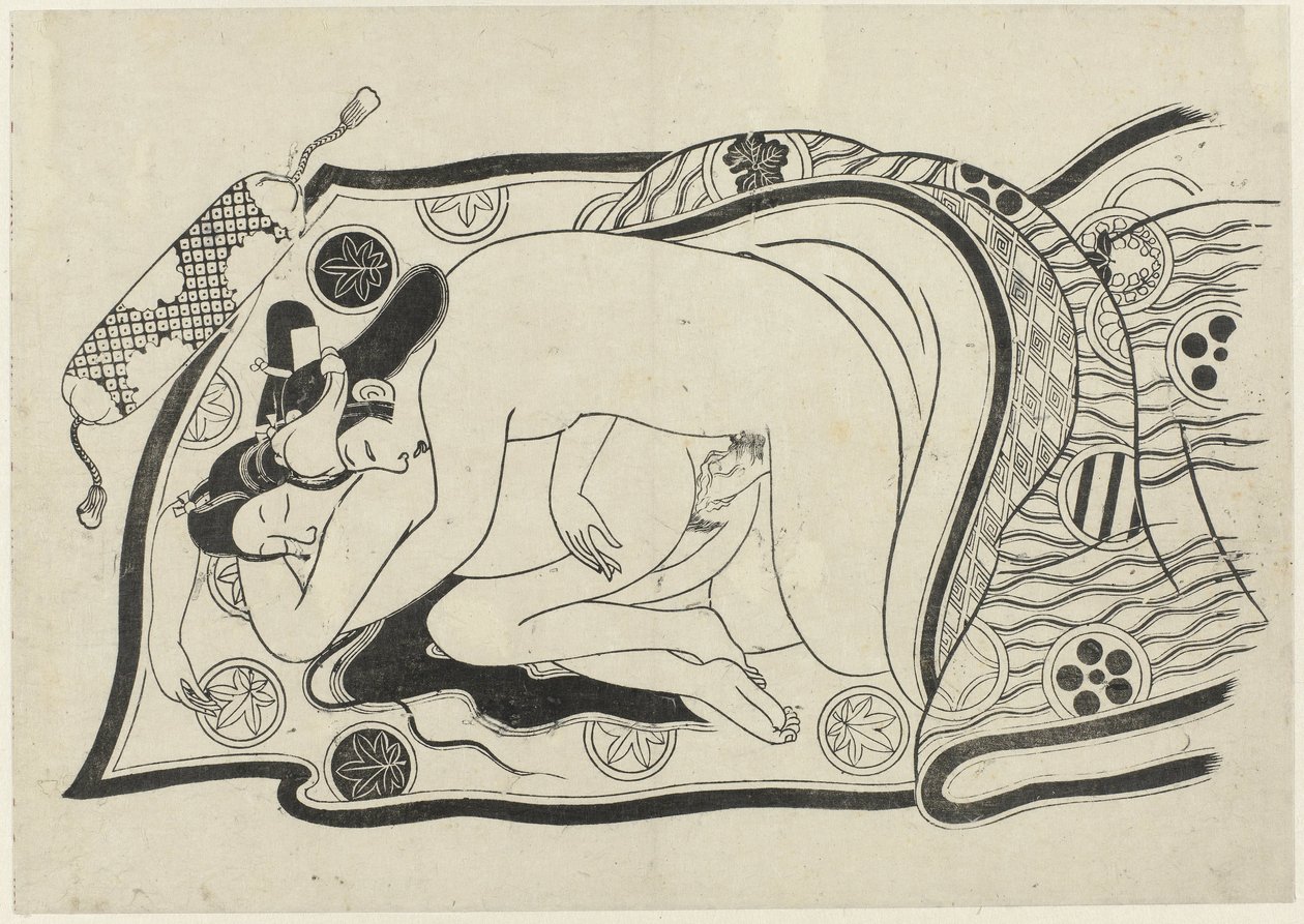 Erotikus teljesítmény Hana ni Yosurukyo (sorozat címe) alkotó: Sugimura Jihei (attributed to)