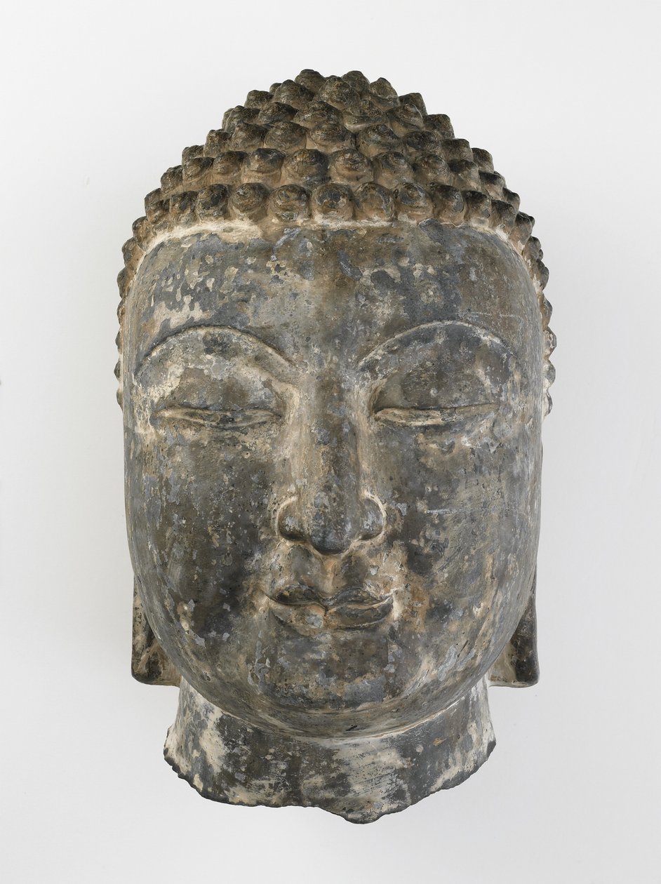 Buddha kolosszális feje alkotó: Sui Dynasty Chinese School