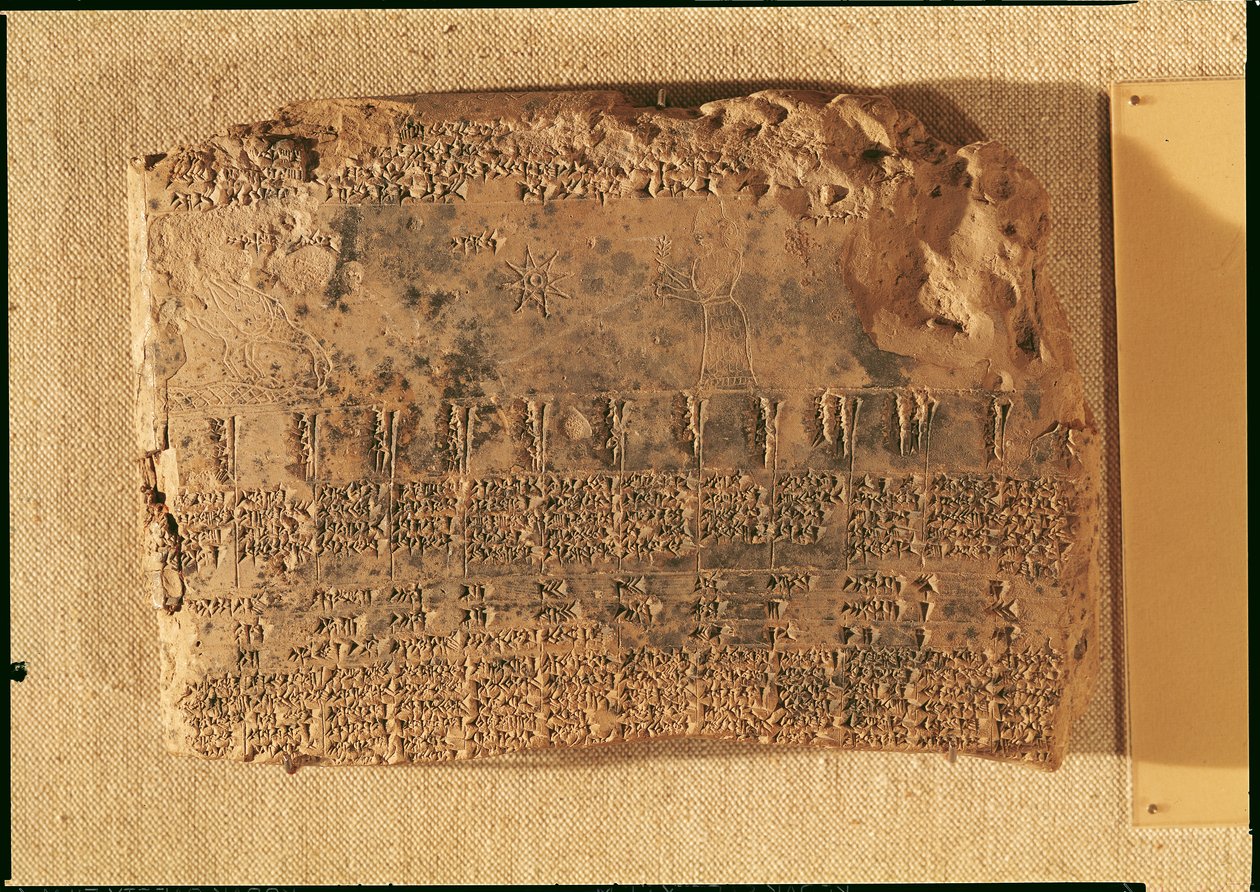 Asztrológiai tábla, Urukból (ma Warka, Irak) alkotó: Sumerian