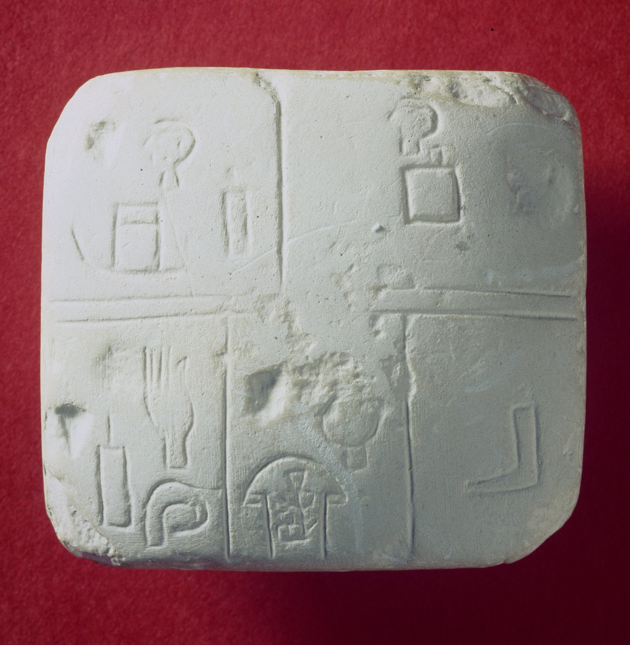 Ékírásos tábla öntése, sumér (gipsz) alkotó: Sumerian