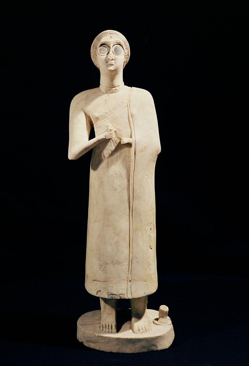 A Nagy Istennő szobra Tell Asmarból, ie 2800-2300 alkotó: Sumerian