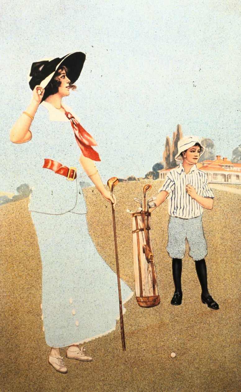 "The Lady and the Caddy", amerikai, 1913 alkotó: Sunfit and Co