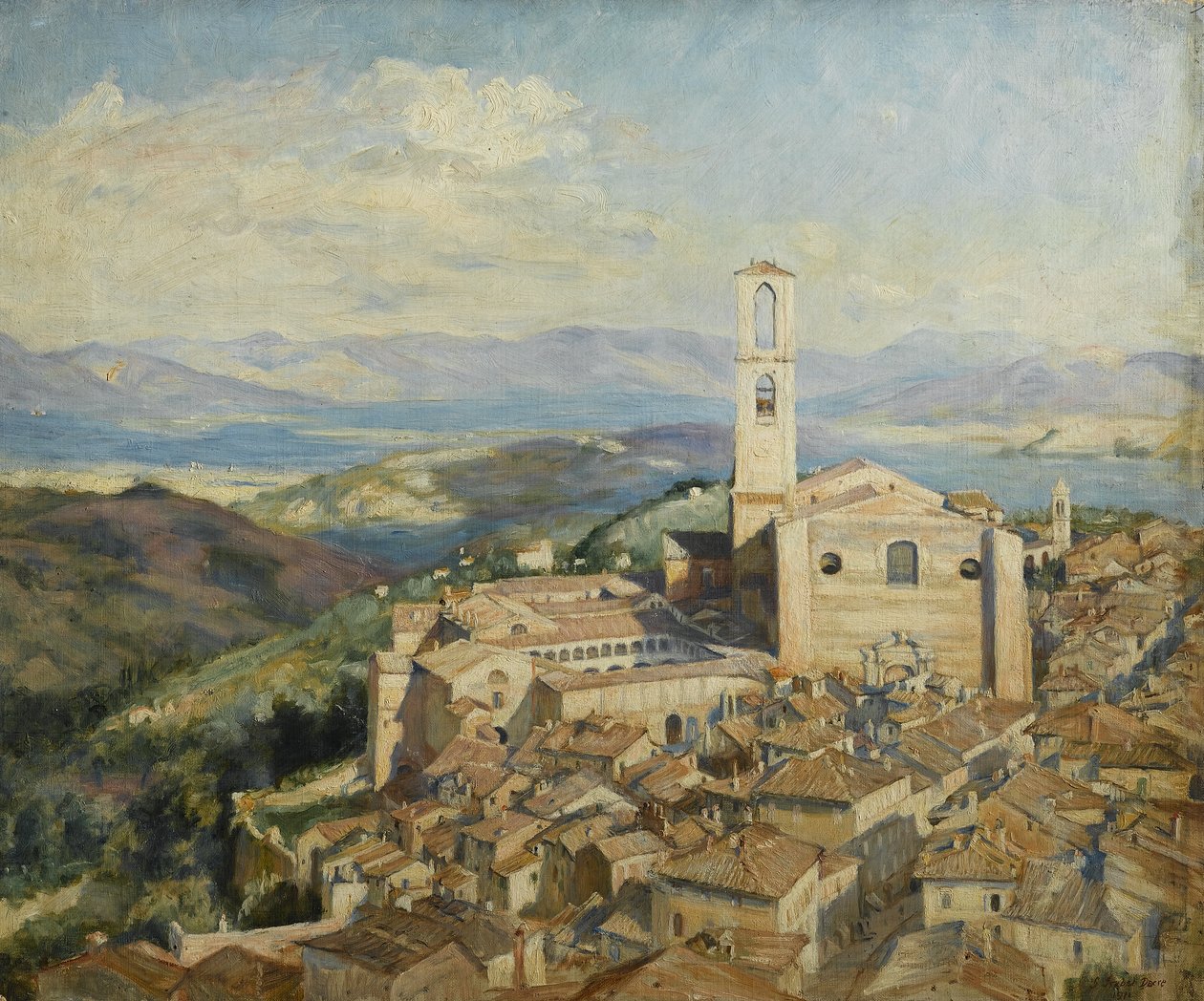 Perugia háztetői, 1911 alkotó: Susan Isabel Dacre