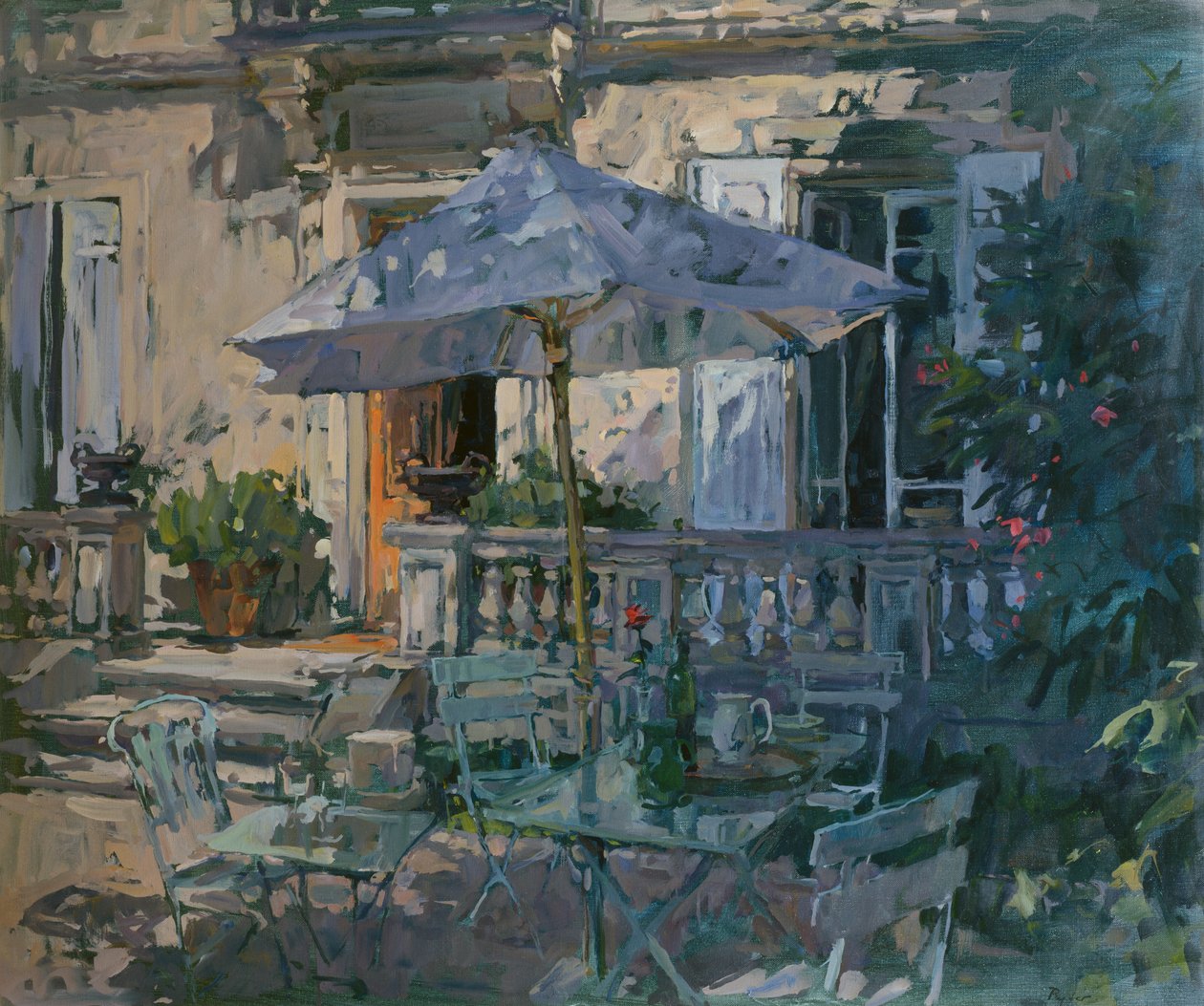 Napernyő és vörös rózsa, 1998 alkotó: Susan Ryder