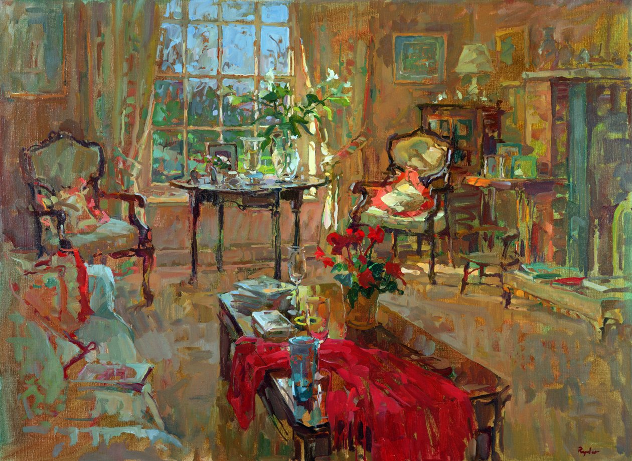 Napfény liliomokkal alkotó: Susan Ryder