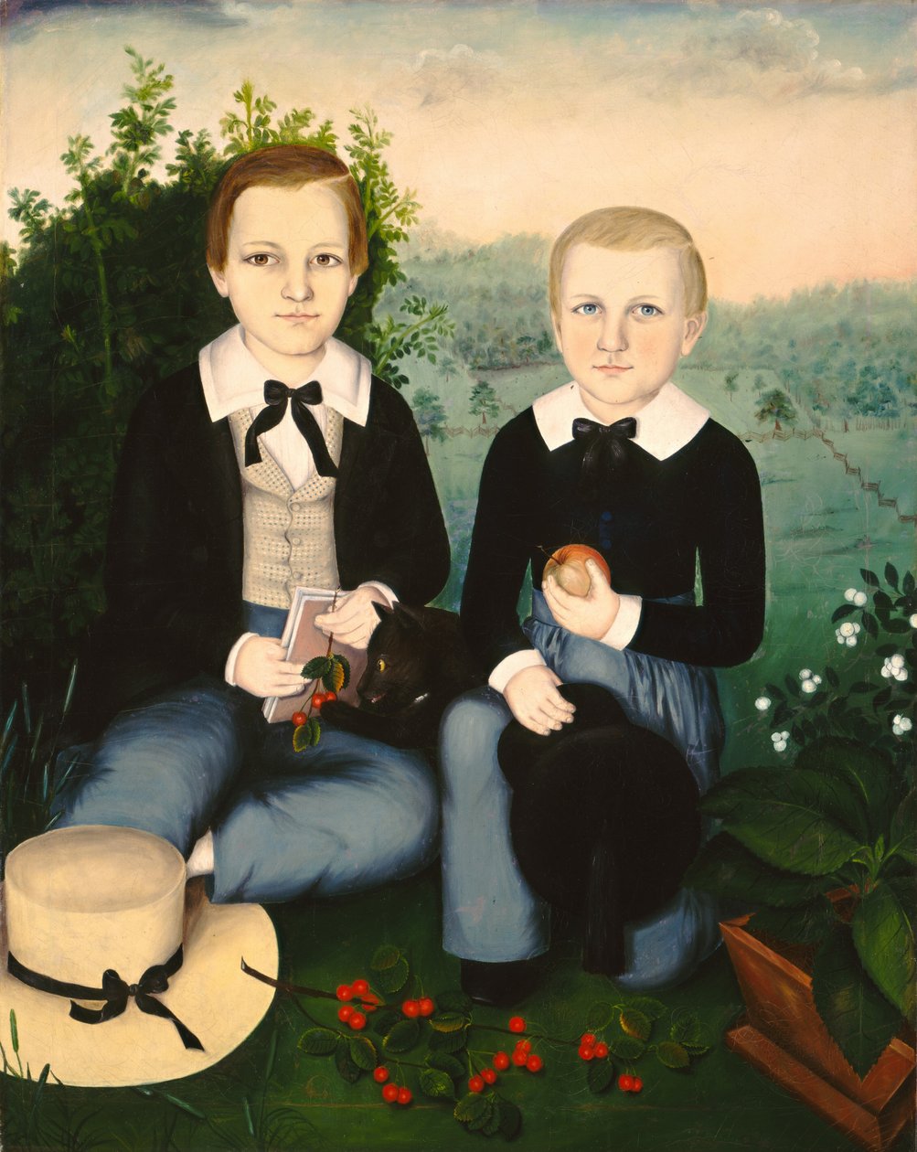 Testvérek, c. 1845. alkotó: Susan Catherine Waters
