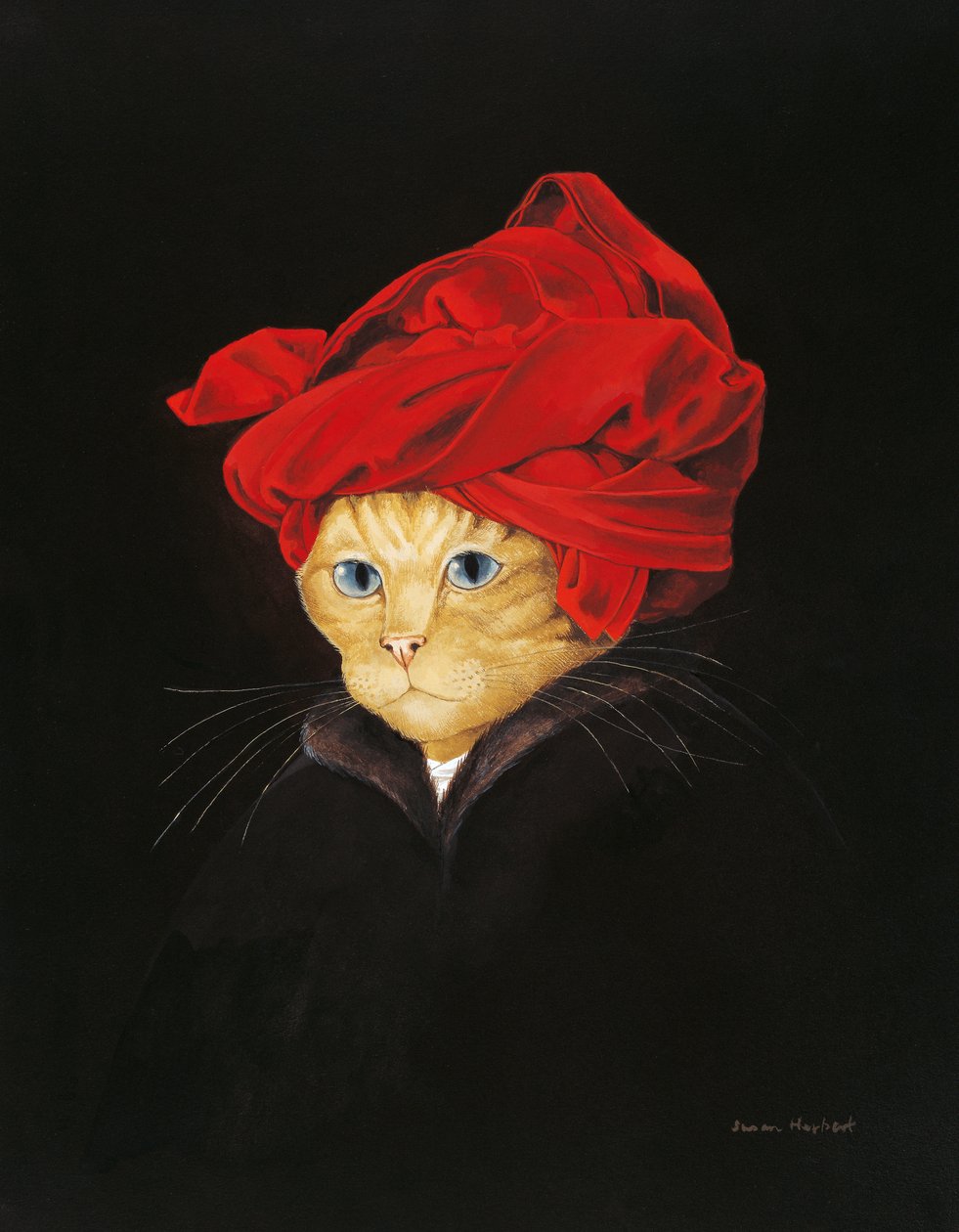 Illusztráció a Cats Galore! A kulturált macskák kompendiuma (kiad. 2015) alkotó: Susan Herbert