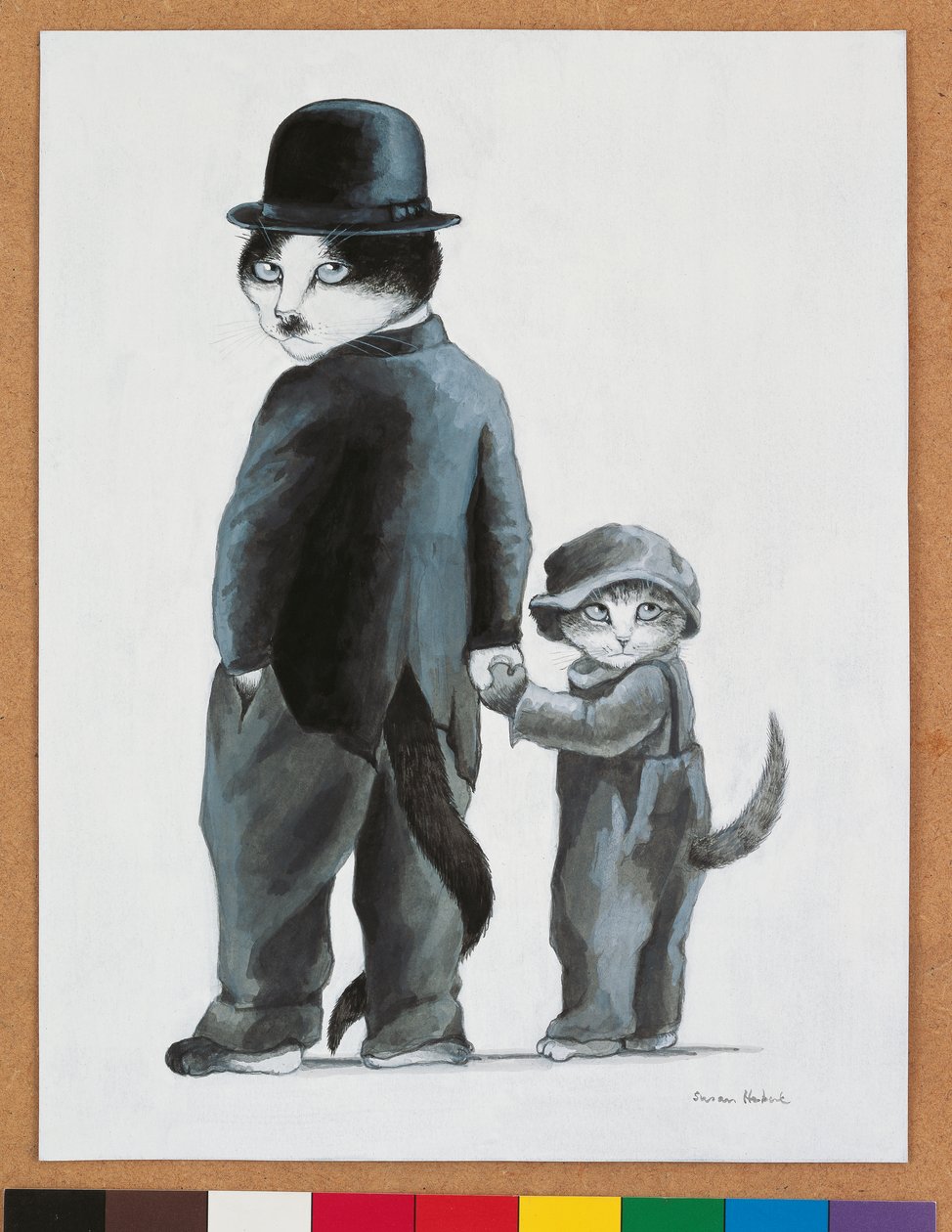 Illusztráció a Cats Galore! A kulturált macskák kompendiuma (kiad. 2015) alkotó: Susan Herbert