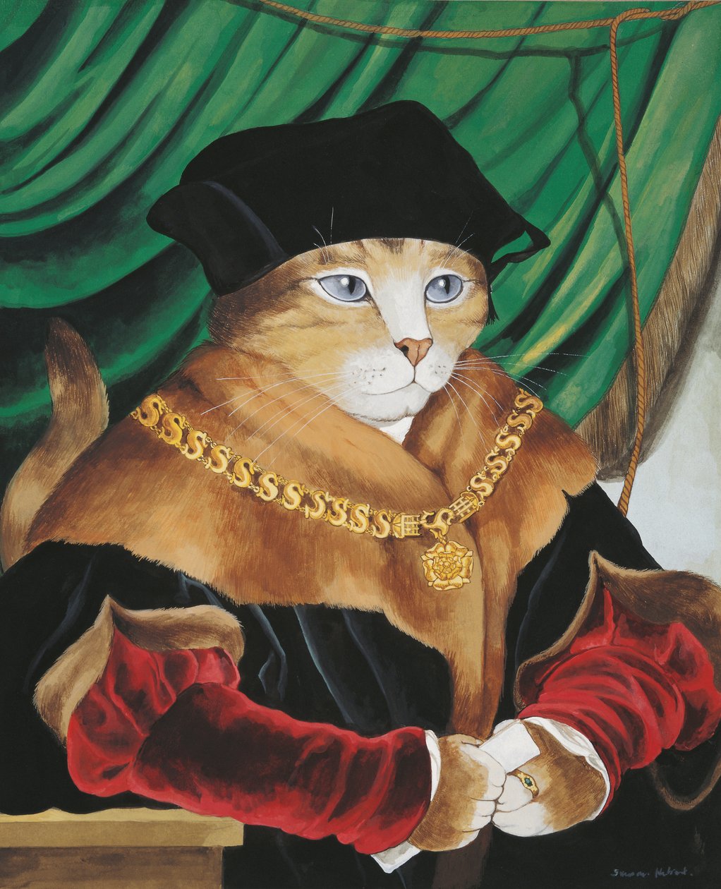 Illusztráció a Cats Galore! A kulturált macskák kompendiuma (kiad. 2015) alkotó: Susan Herbert