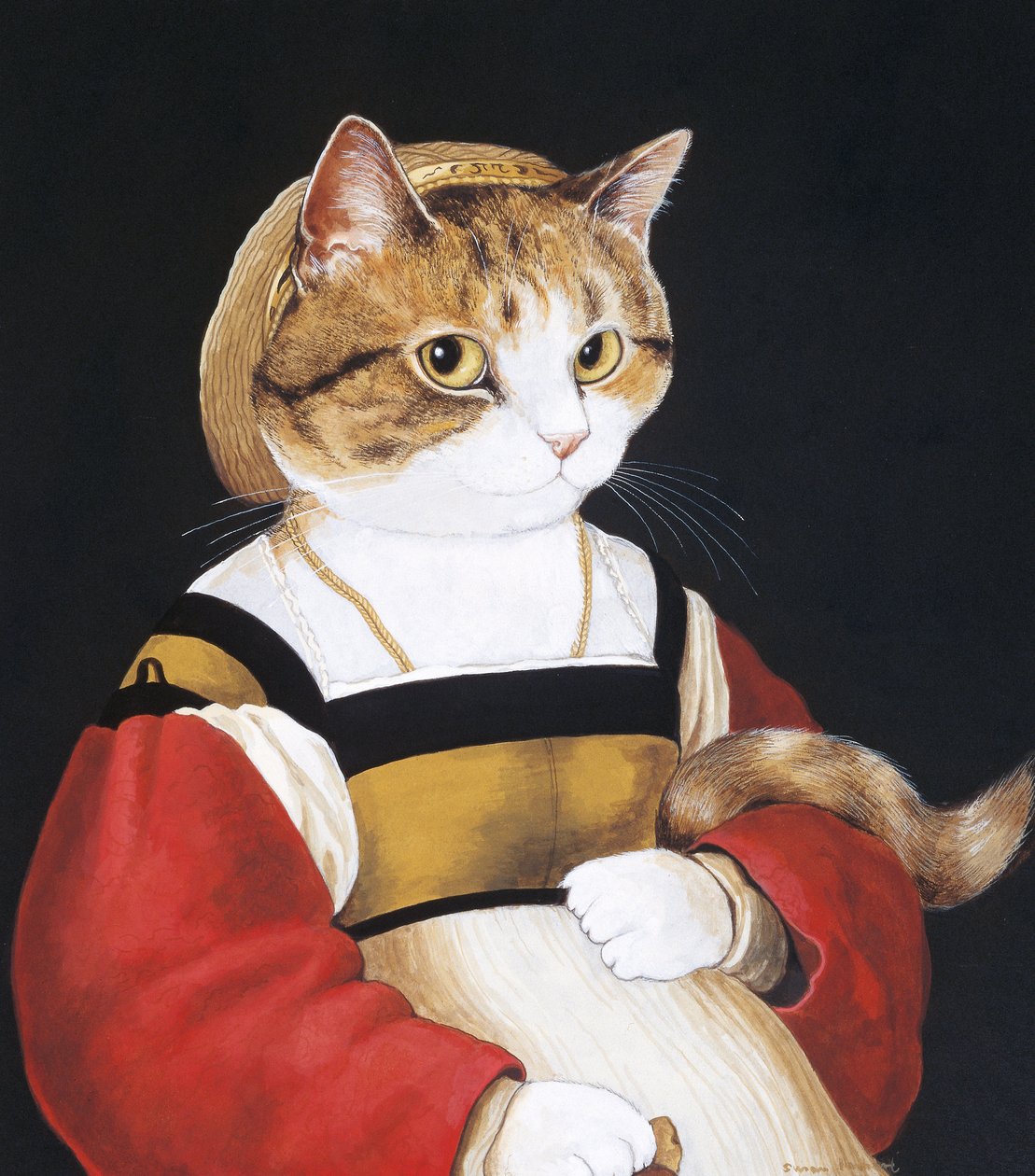Illusztráció a Cats Galore! A kulturált macskák kompendiuma (kiad. 2015) alkotó: Susan Herbert