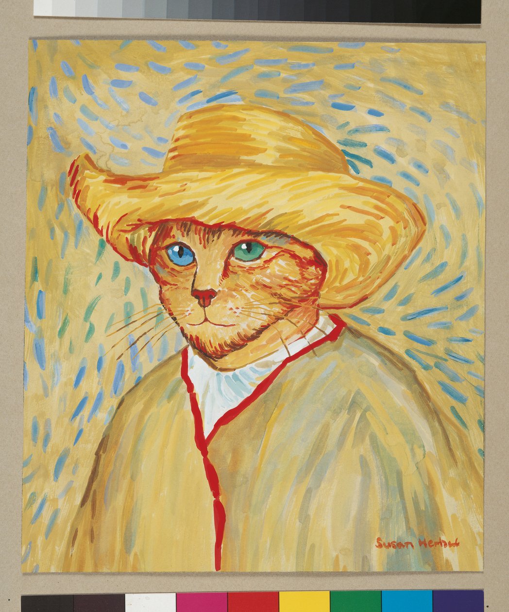Illusztráció a Cats Galore! A kulturált macskák kompendiuma (kiad. 2015) alkotó: Susan Herbert