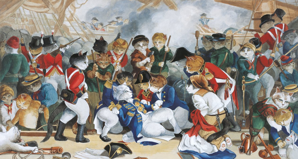 Illusztráció a Cats Galore! A kulturált macskák kompendiuma (kiad. 2015) alkotó: Susan Herbert