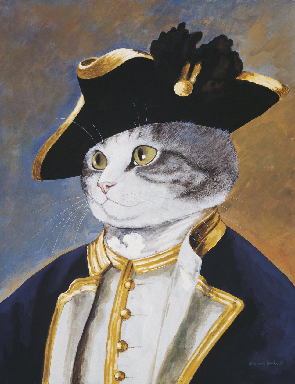 Illusztráció a Cats Galore! A kulturált macskák kompendiuma (kiad. 2015) alkotó: Susan Herbert