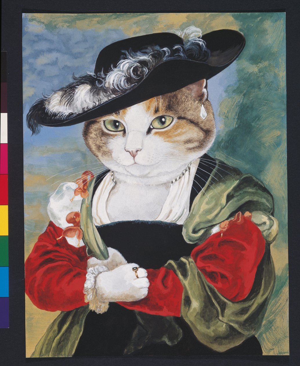 Illusztráció a Cats Galore! A kulturált macskák kompendiuma (kiad. 2015) alkotó: Susan Herbert