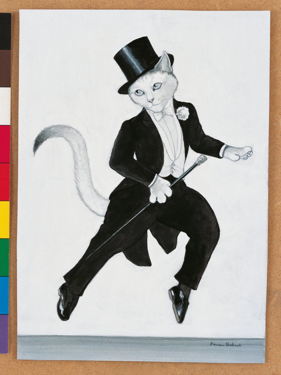 Illusztráció a Cats Galore! A kulturált macskák kompendiuma (kiad. 2015) alkotó: Susan Herbert