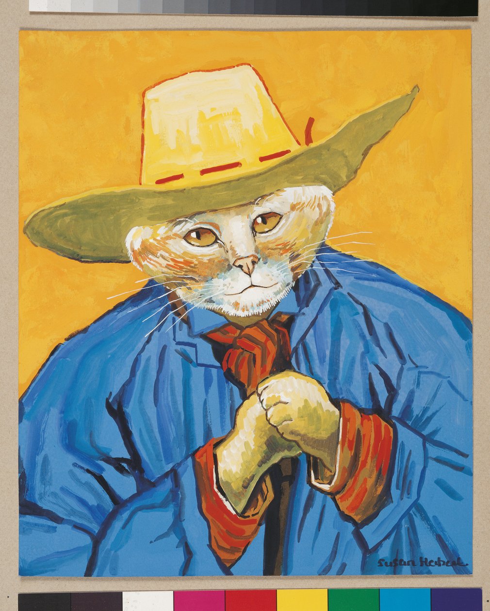 Illusztráció a Cats Galore! A kulturált macskák kompendiuma (kiad. 2015) alkotó: Susan Herbert