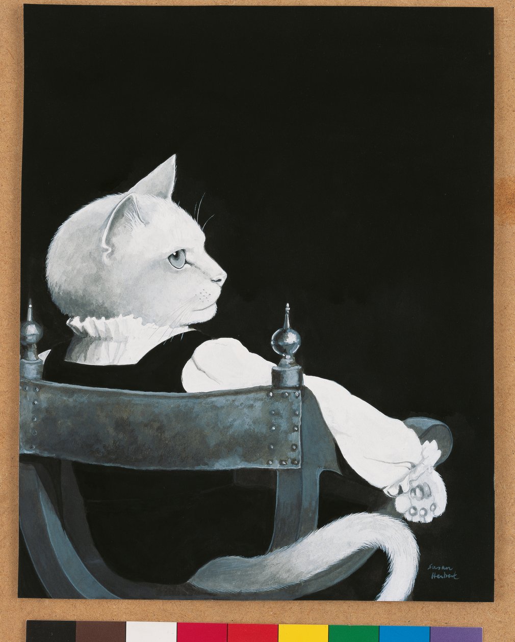 Illusztráció a Cats Galore! A kulturált macskák kompendiuma (kiad. 2015) alkotó: Susan Herbert