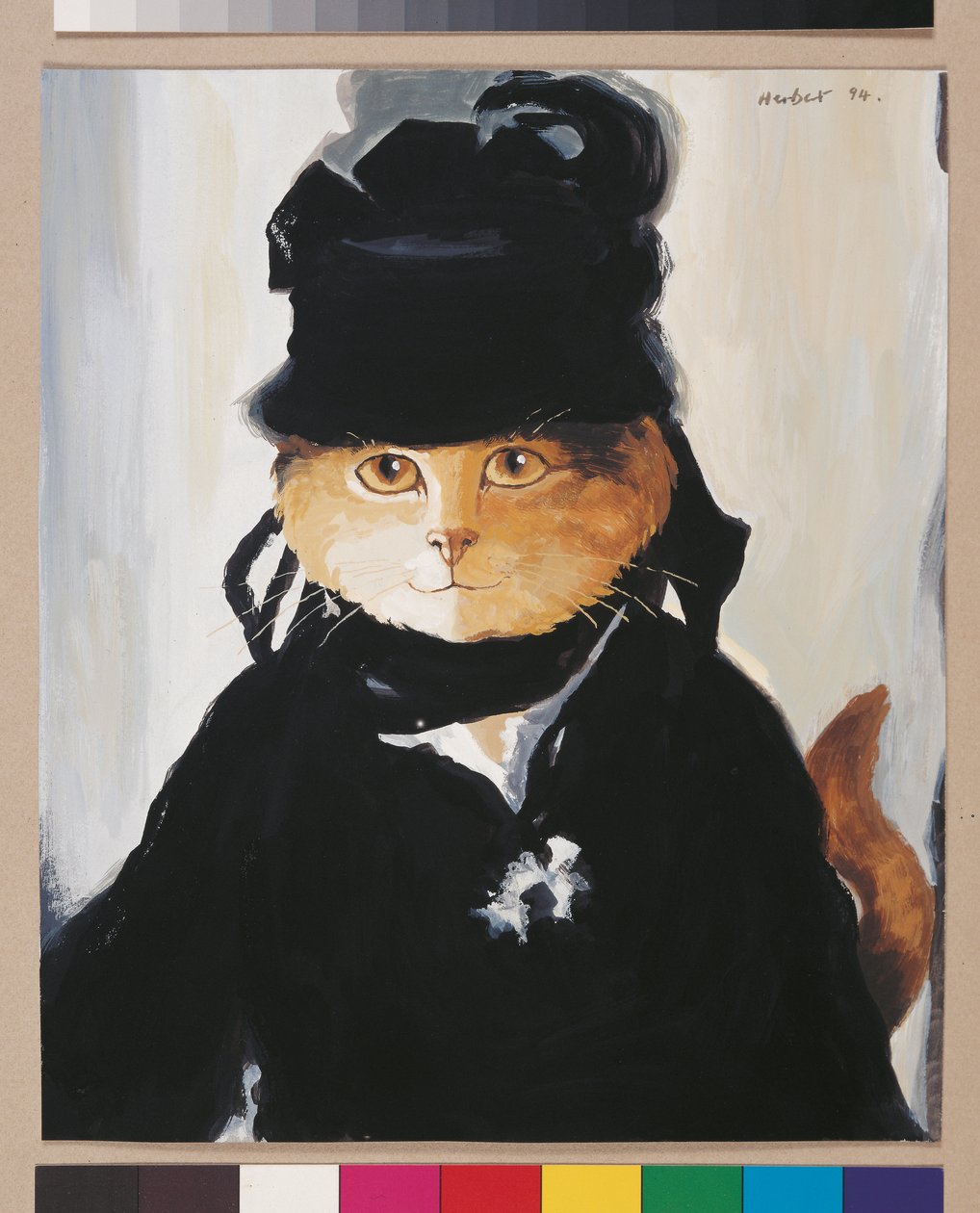 Illusztráció a Cats Galore! A kulturált macskák kompendiuma (kiad. 2015) alkotó: Susan Herbert