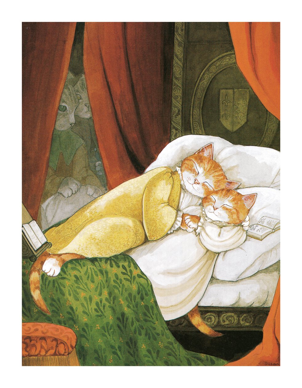 Illusztráció a Shakespeare Macskákból: Poster Book (pub. 2016) alkotó: Susan Herbert