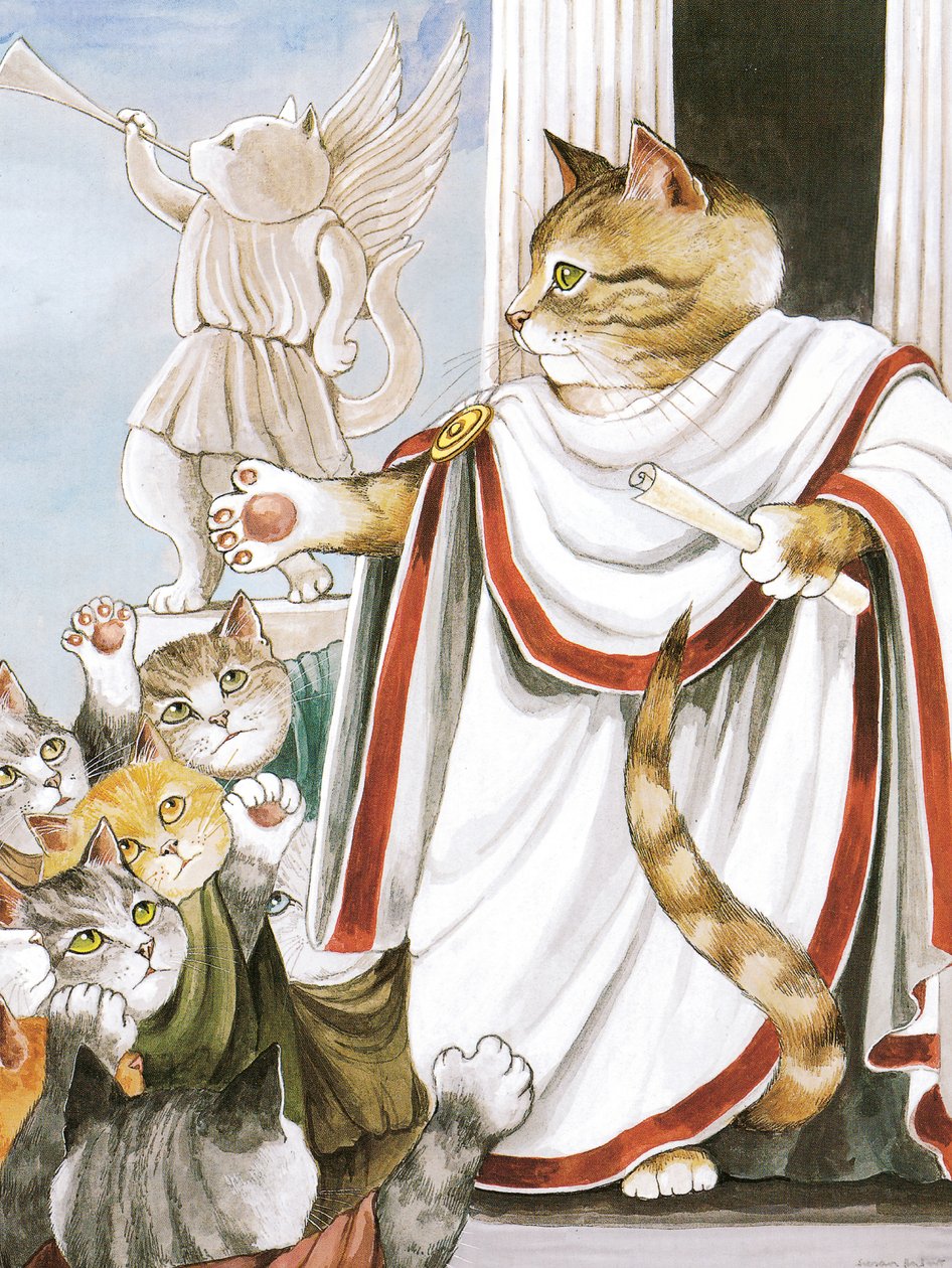 Illusztráció a Shakespeare Macskákból: Poster Book (pub. 2016) alkotó: Susan Herbert