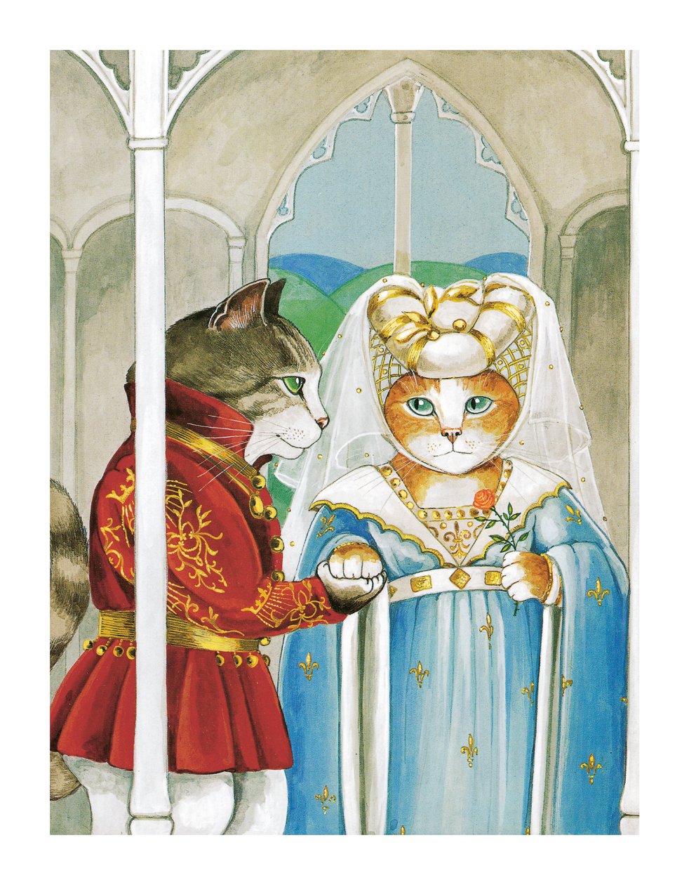 Illusztráció a Shakespeare Macskákból: Poster Book (pub. 2016) alkotó: Susan Herbert