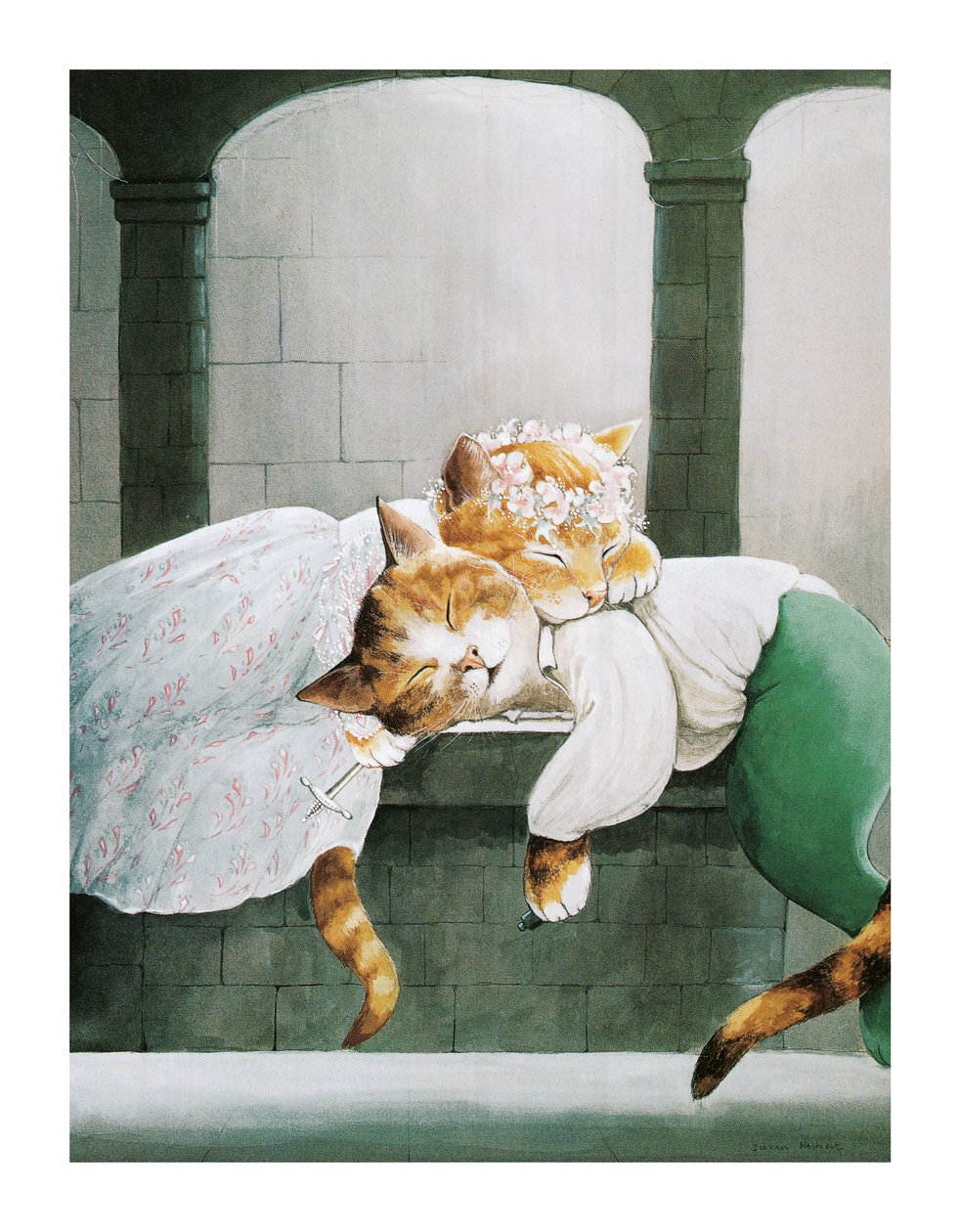 Illusztráció a Shakespeare Macskákból: Poster Book (pub. 2016) alkotó: Susan Herbert