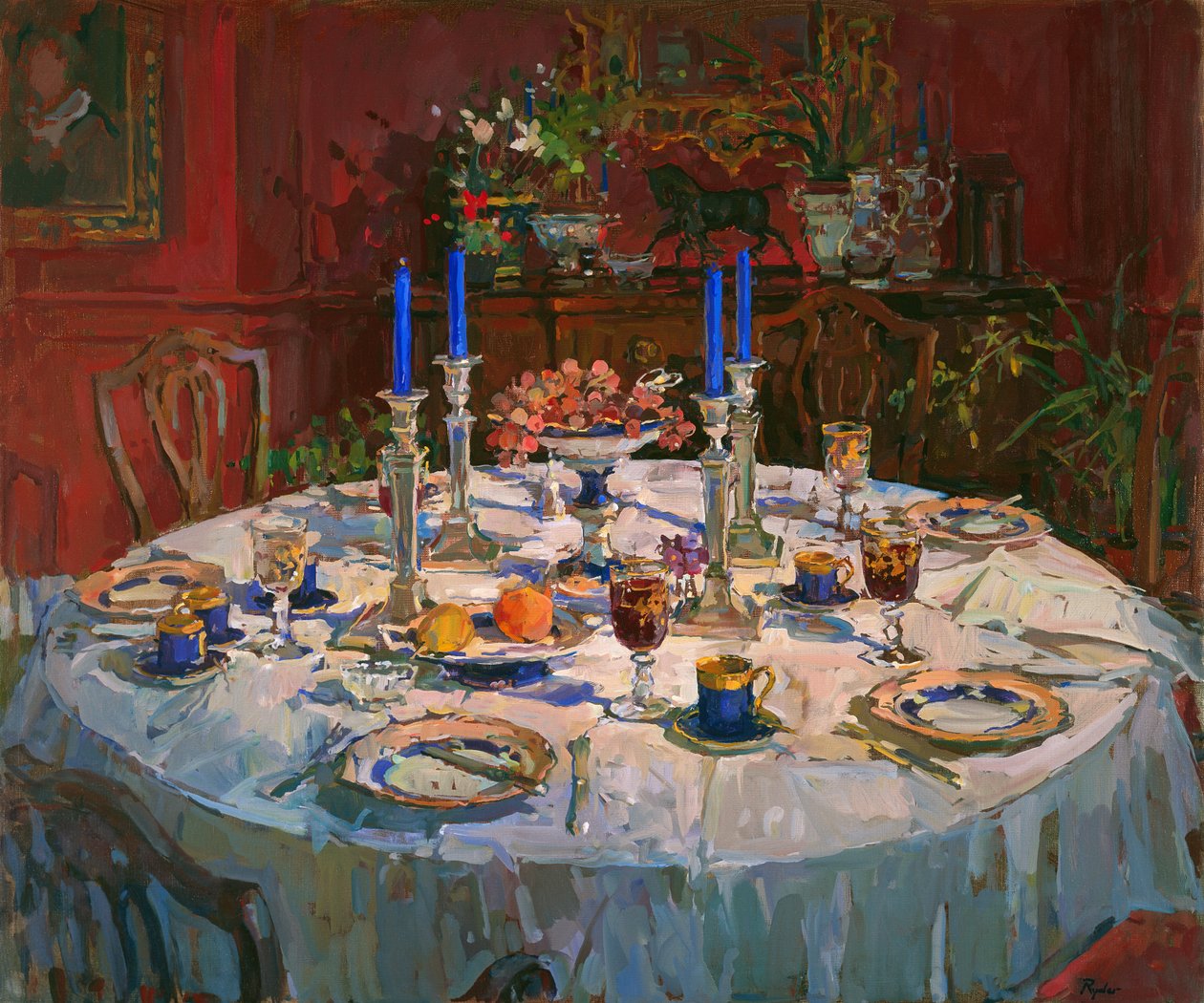 The Dining Room (olaj, vászon) alkotó: Susan Ryder