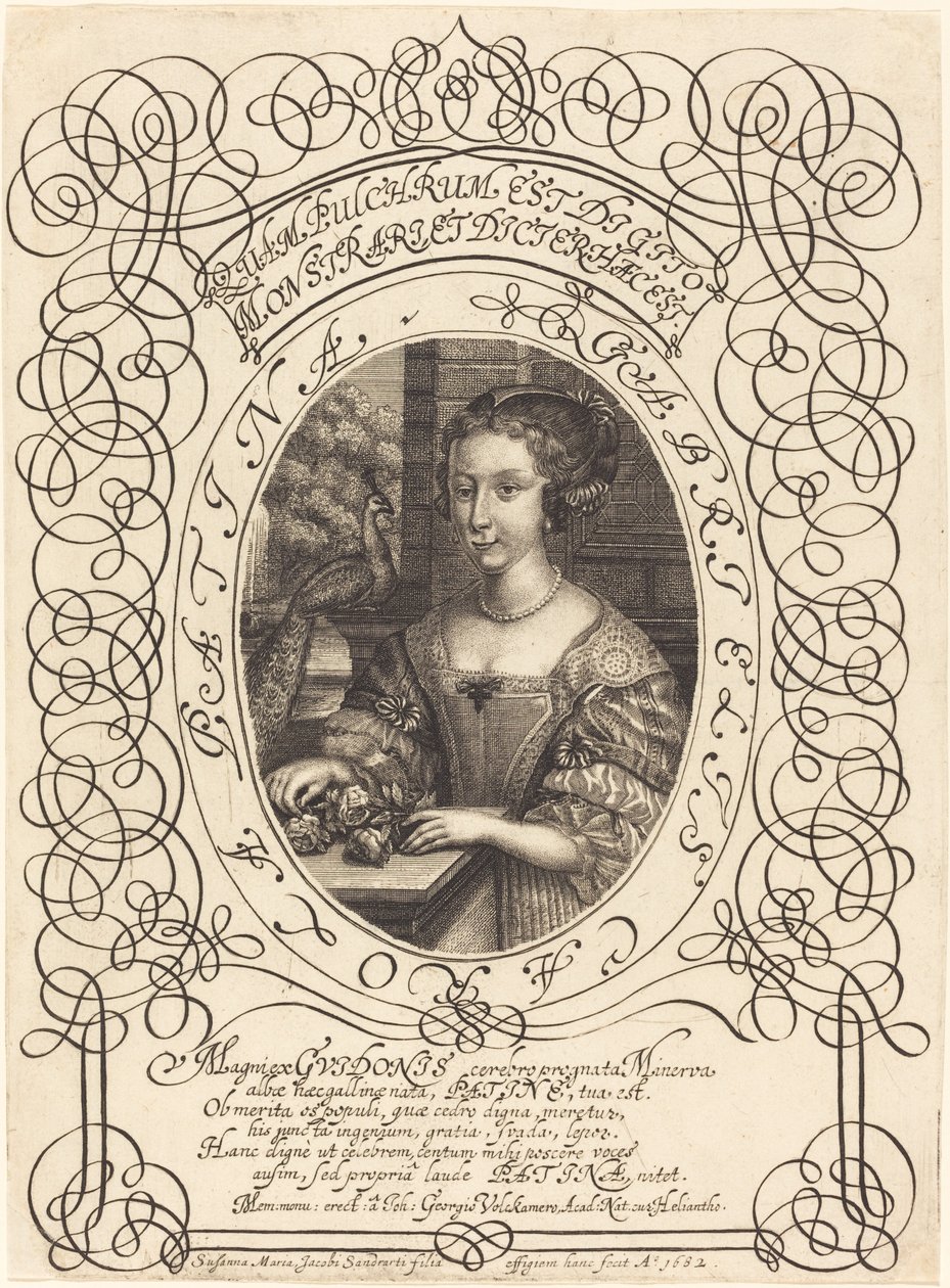 Gabrielle Carola Patina alkotó: Susanne Maria von Sandrart
