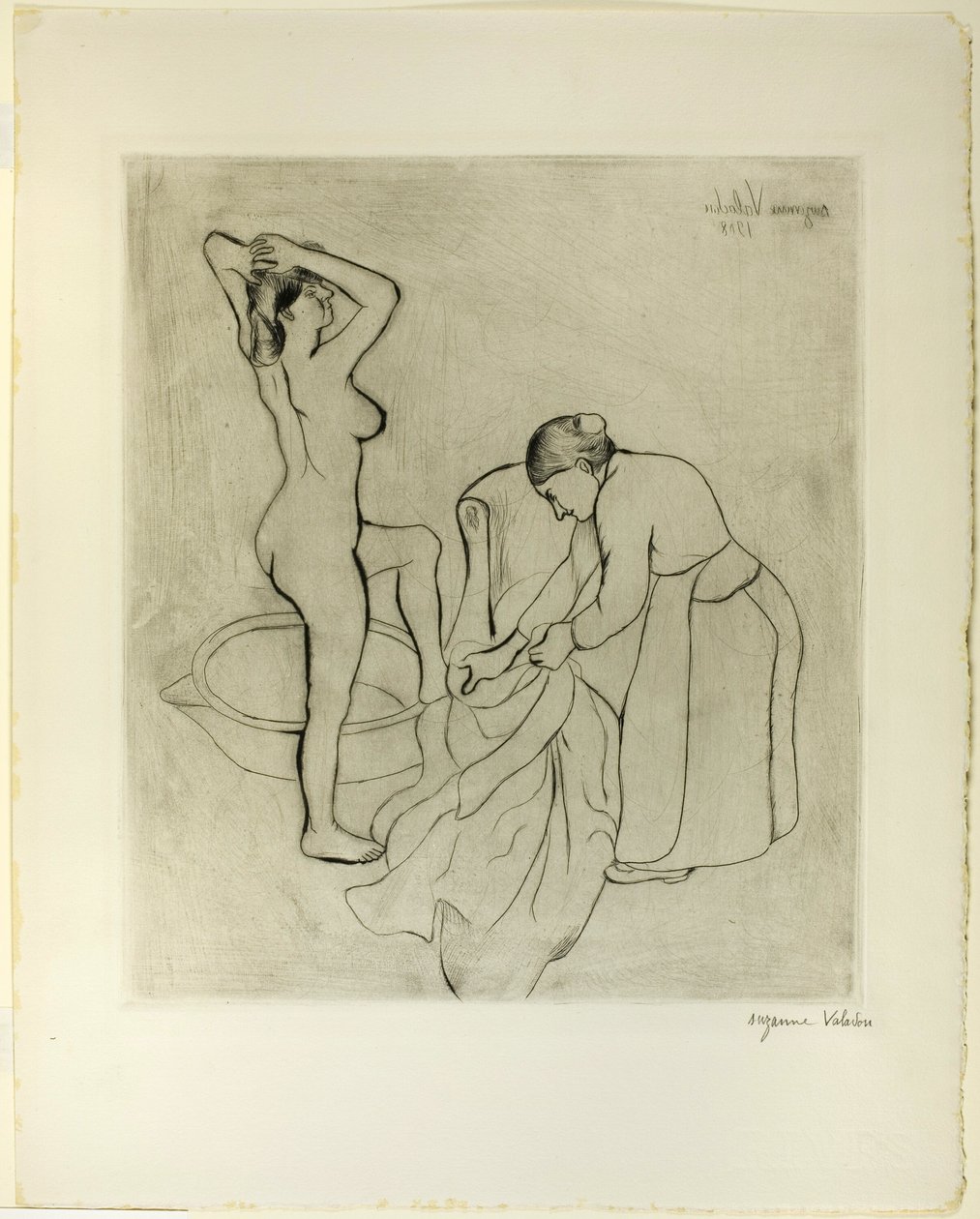 Nagy mellű nő és öregasszony alkotó: Suzanne Valadon