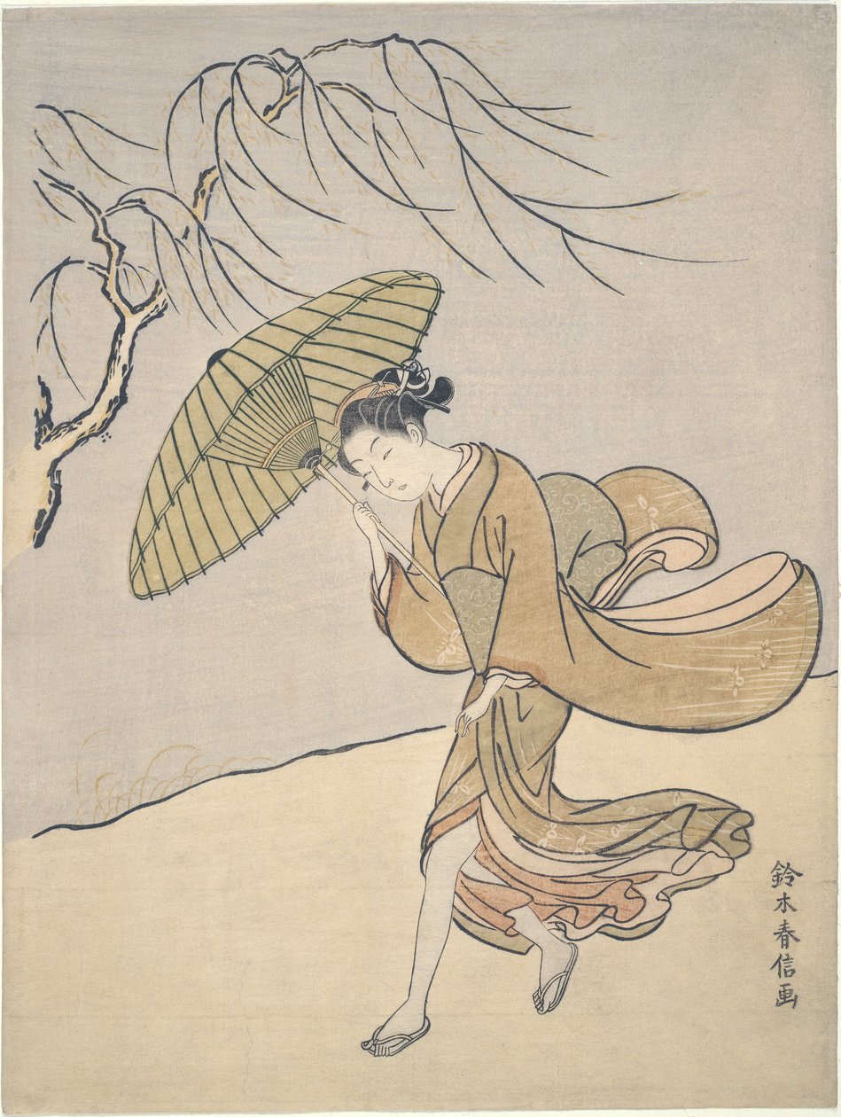 Szeles nyári nap alkotó: Suzuki Harunobu