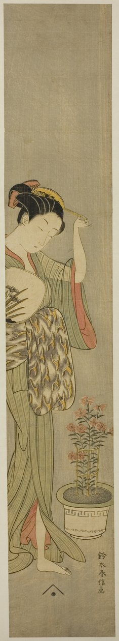Szépség kiigazítása a hajtűjét alkotó: Suzuki Harunobu