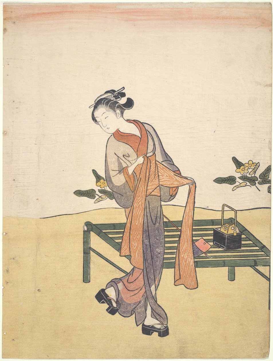 Hűsölő szépség alkotó: Suzuki Harunobu