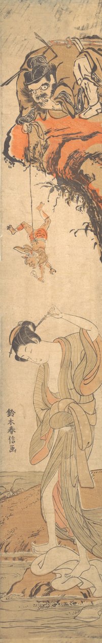 Szépség démonokkal, 18. század., 18. század. alkotó: Suzuki Harunobu