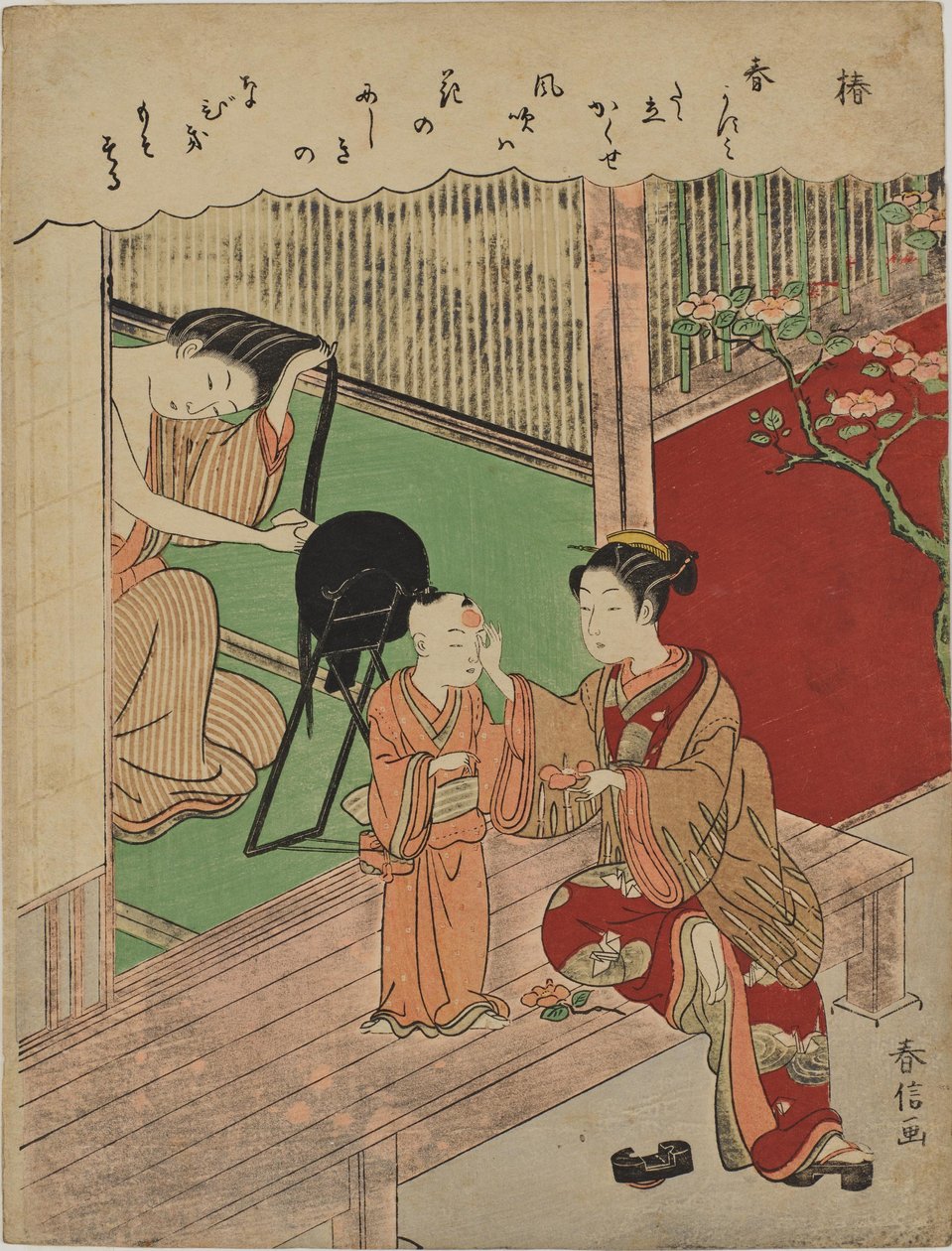 Kaméliák alkotó: Suzuki Harunobu