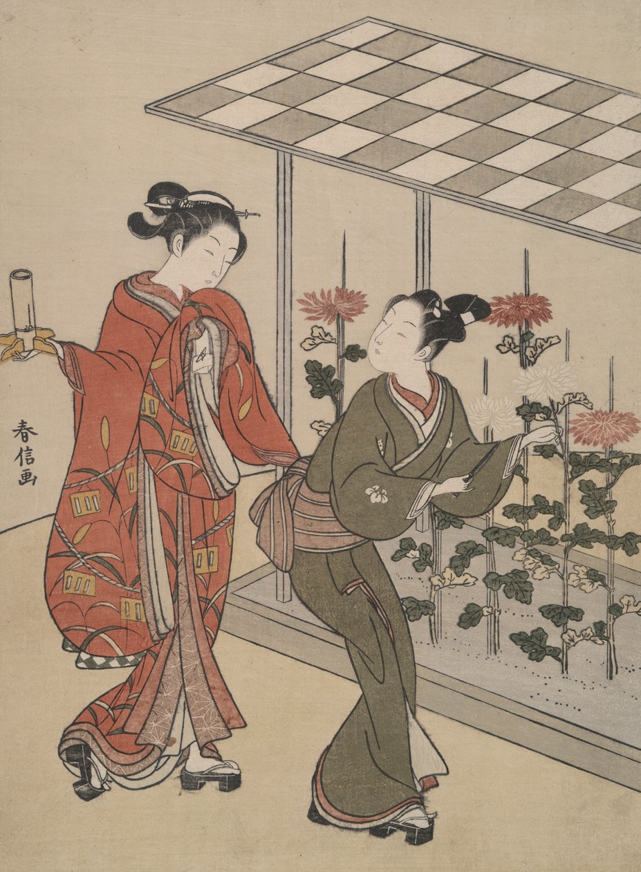Krizantém megtekintése alkotó: Suzuki Harunobu
