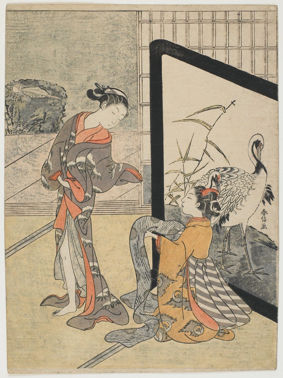Öltözködés alkotó: Suzuki Harunobu