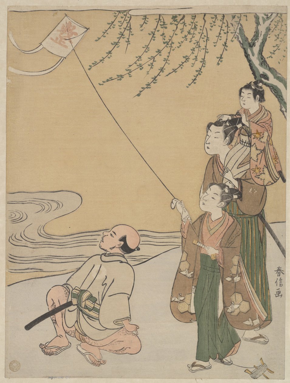 Sárkányeregetés alkotó: Suzuki Harunobu