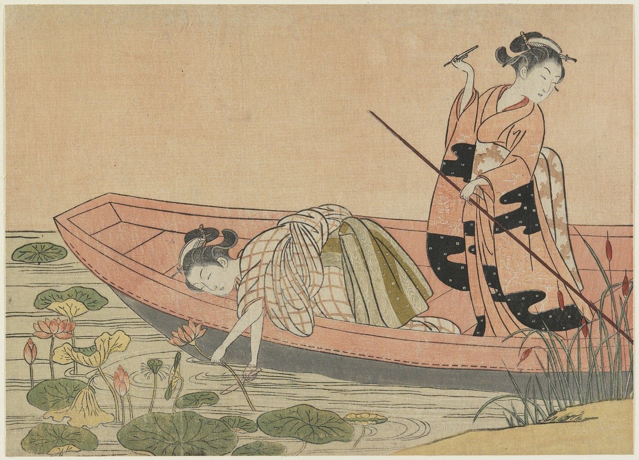 Zhou Maoshu mitátusa, 1765 után (színes fatömbnyomat) alkotó: Suzuki Harunobu