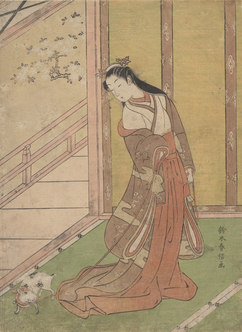 Onna San no Miya, a harmadik hercegnő, 1768-70., 1768-70. alkotó: Suzuki Harunobu