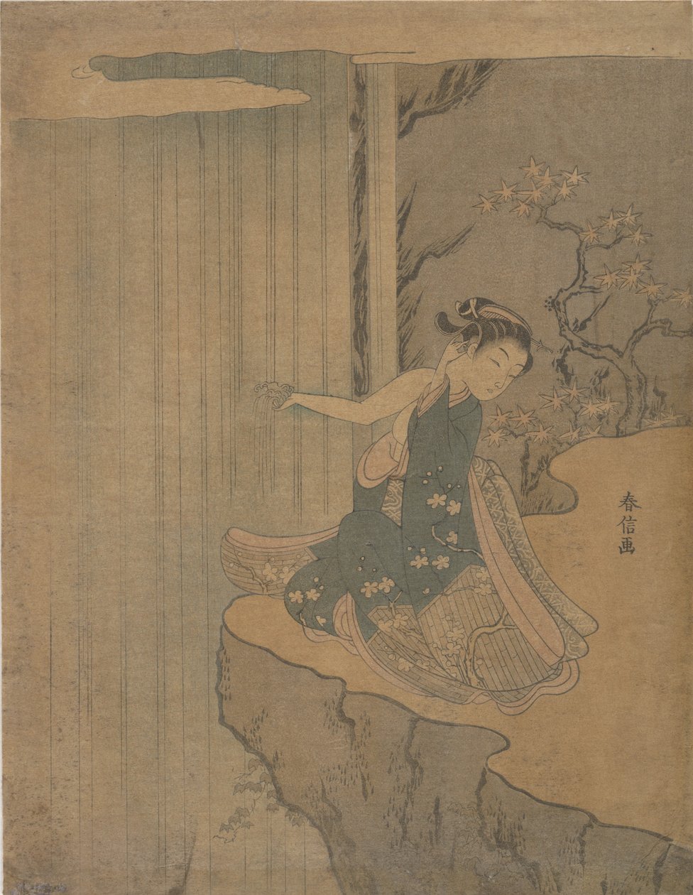 Kyoyu és Sofu legendájának paródiája, 1764-72., 1764-72. alkotó: Suzuki Harunobu