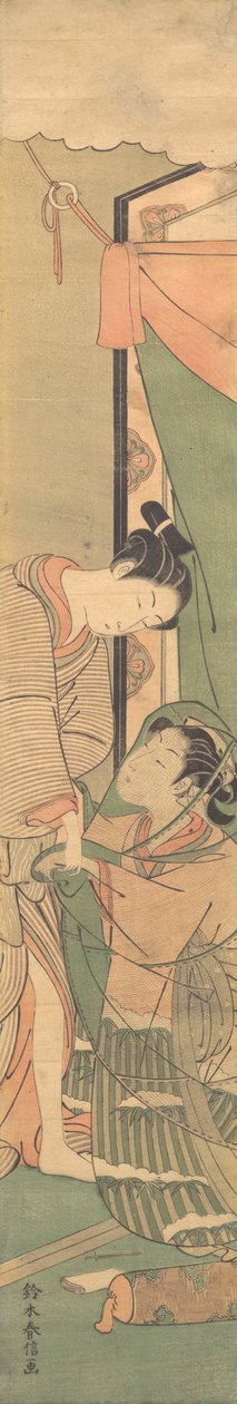 A szerelmesek elválása: The Morning After, kb. 1765-70., kb. 1765-70. alkotó: Suzuki Harunobu