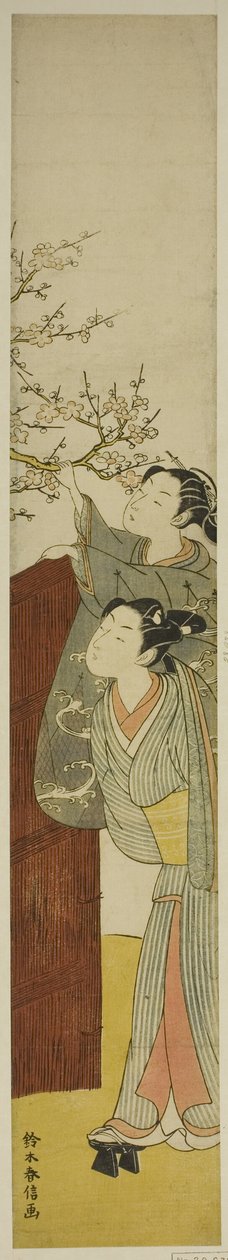 Szilvaág szedés alkotó: Suzuki Harunobu