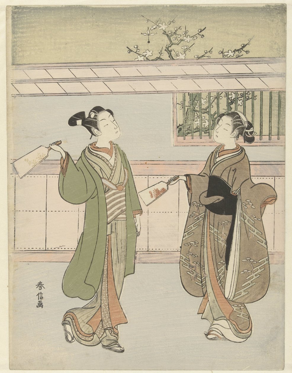 tollaslabdát játszik alkotó: Suzuki Harunobu