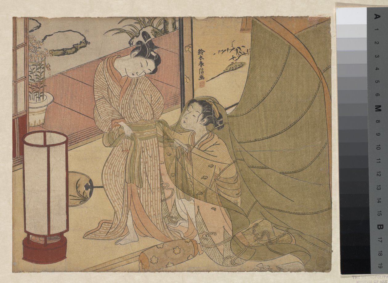 Vonakodó búcsú alkotó: Suzuki Harunobu