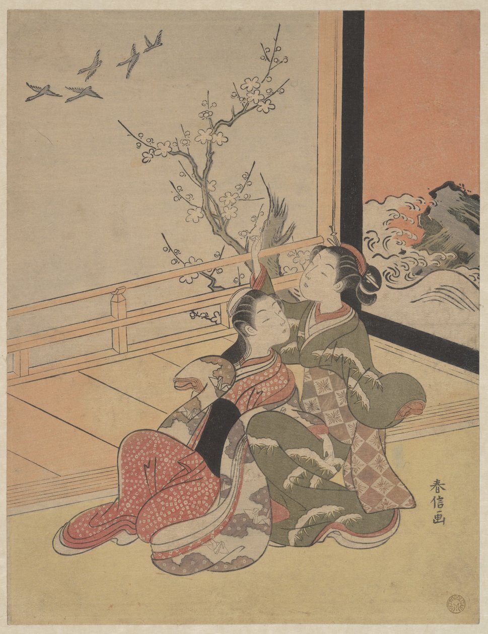 Nézd, ahogy repülnek alkotó: Suzuki Harunobu