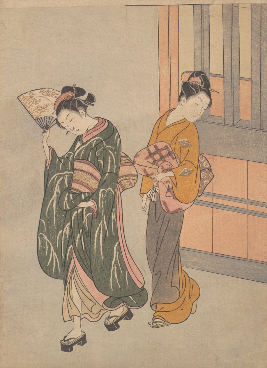 A legyező tiszta napos hegyi szele, kb. 1766., kb. 1766. alkotó: Suzuki Harunobu