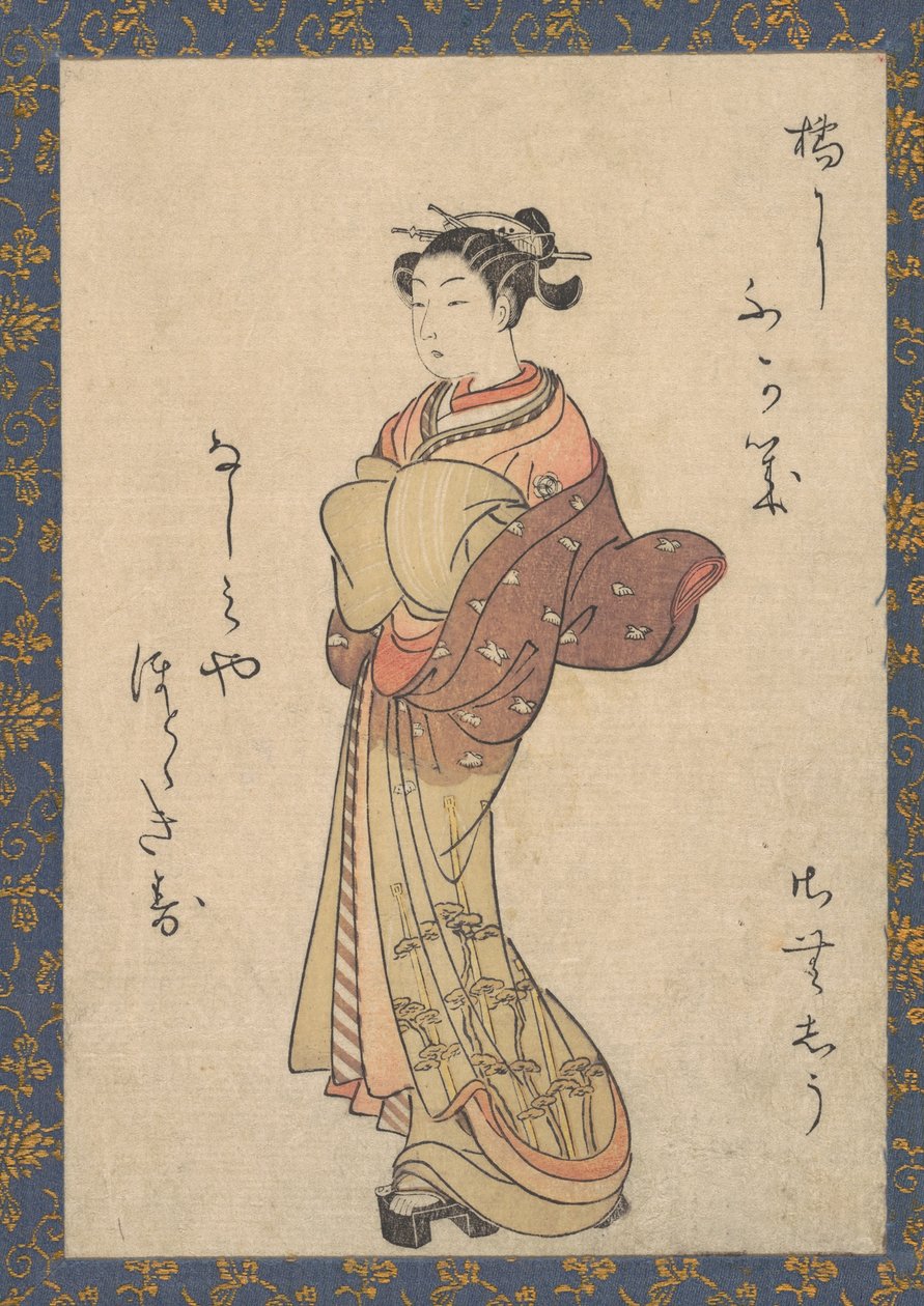 The Courtesans, a sorozatból, Seiro Bijin Awase Carver End Shigoro sic, kb. 1765., kb. 1765. alkotó: Suzuki Harunobu