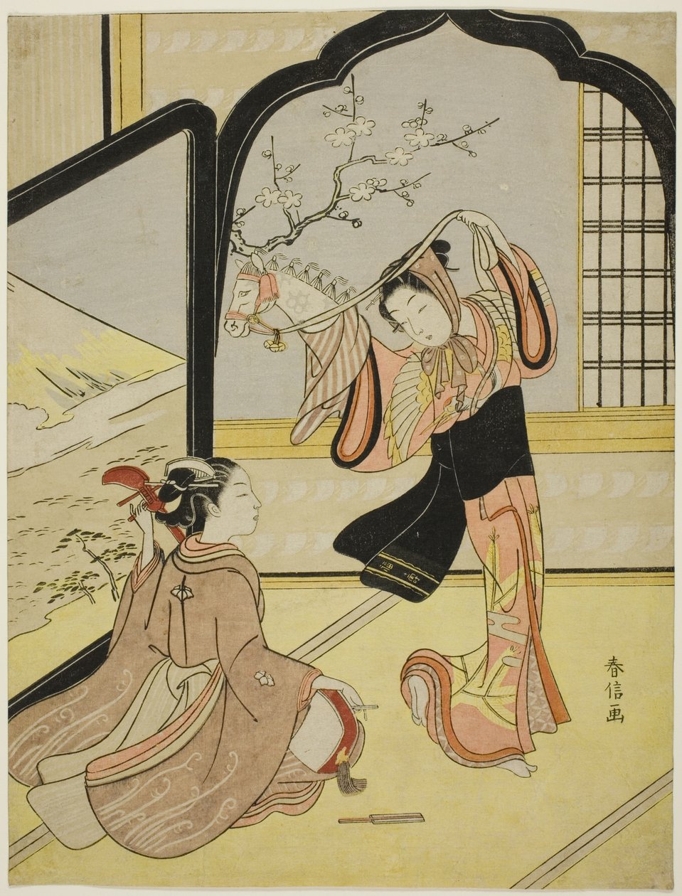 A Harugoma tánc alkotó: Suzuki Harunobu