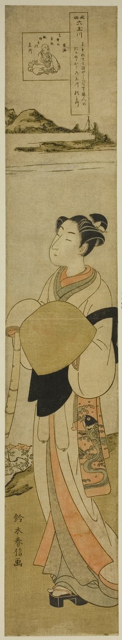 A Koya Jewel River (Koya no Tamagawa), a "Six Jewel Rivers in Popular Customs (Fuzoku Mu Tamagawa)" sorozatból alkotó: Suzuki Harunobu